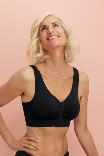 Σουτιέν ελαφρύ χωρίς μπανέλες. Με μπροστινό κούμπωμα. Ιδανικό για τον ύπνο & το σπίτι