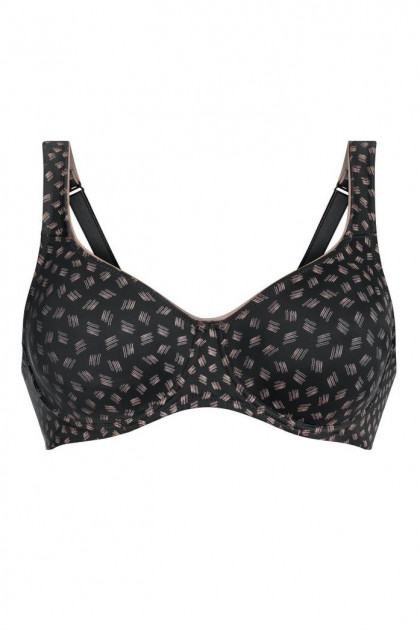 Κομψό, καθημερινό σουτιέν με μπανέλες και προφορμαρισμένες θήκες από μικροϊνα