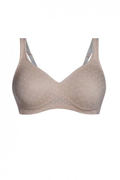 Printed pattern everyday nonwired bra