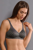 Printed pattern everyday nonwired bra