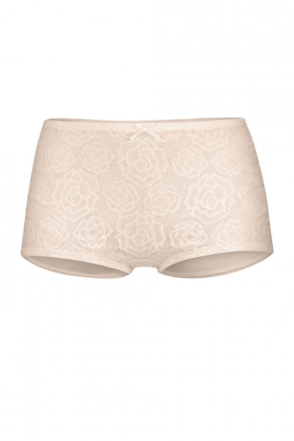 Ντελικάτο σλιπ - λαστέξ ψηλόμεσο με διακριτική δαντέλα στο μπροστινό μέρος.