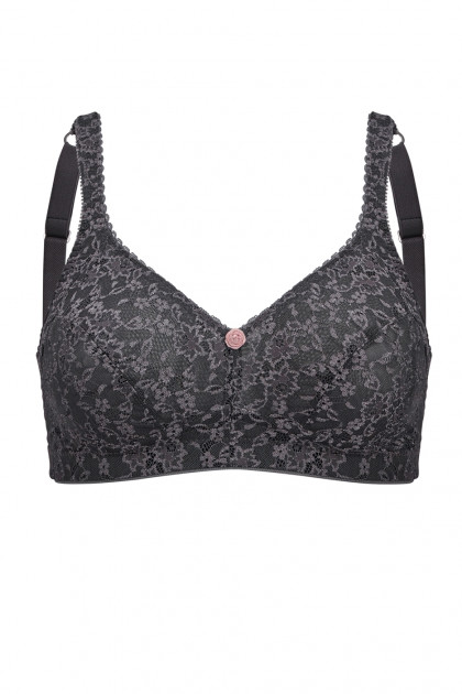 Soft nonwired bra with romantic lace