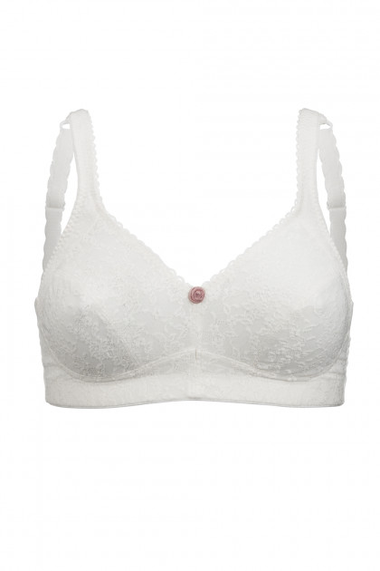 Soft nonwired bra with romantic lace