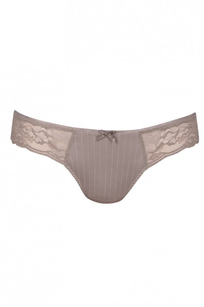 Lace string made of soft microfiber