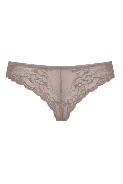 Lace string made of soft microfiber