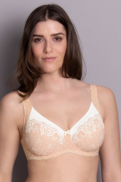 Elegant comfort bra with underwire and wide straps