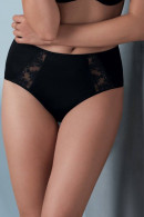 High-waist slip with discreet lace on the sides. Does not press the body.