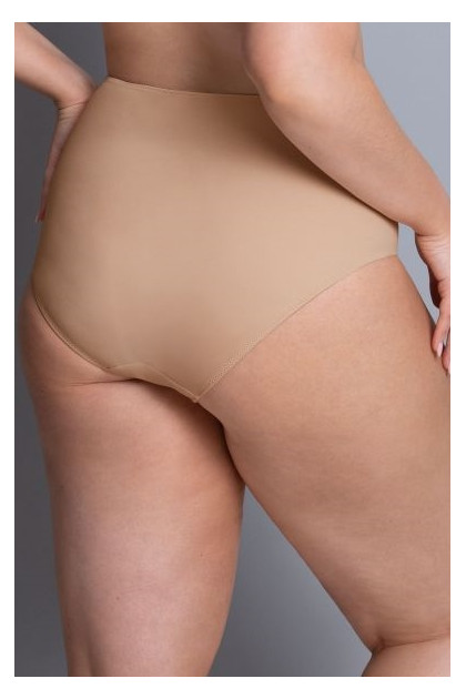 High-waist slip with discreet lace on the sides. Does not press the body.