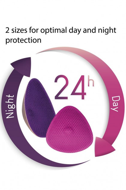 Washable breastfeeding pads. Up to 12 hours of protection. Ideal for the night.