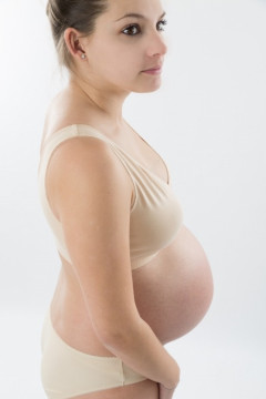 Pregnancy - nursing bra made of organic cotton. For sensitive breasts