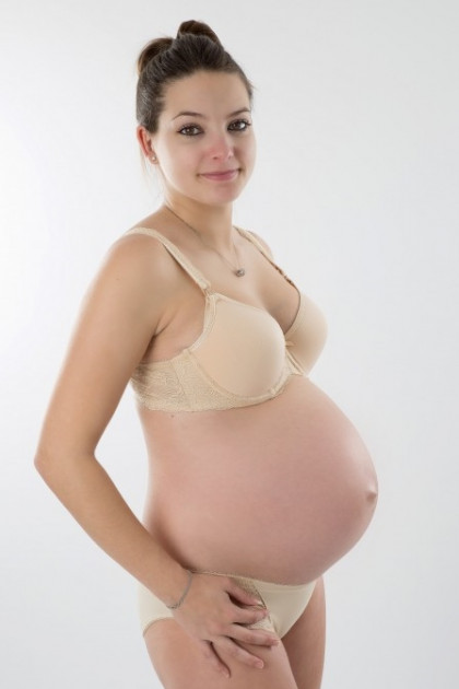 Σουτιέν θηλασμού με μπανέλες με ύφασμα μικροϊνας και φοδραρισμένες θήκες