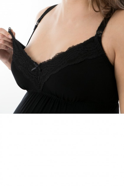 Κομψό νυχτικό εγκυμοσύνης - θηλασμού από απαλό βαμβάκι oeko-tex