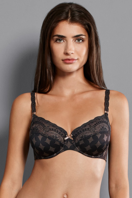 MILA - Motif underwire bra with lace