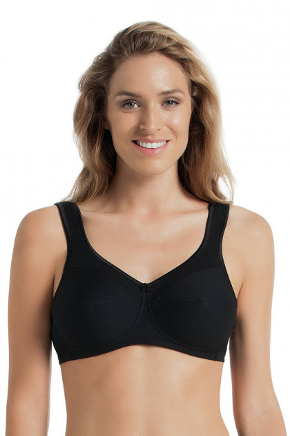 Βαμβακερό σουτιέν χωρίς μπανέλες με ελαστικό ύφασμα σε μασχάλες και πλάτη