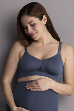 Σουτιέν θηλασμού-εγκυμοσύνης χωρίς μπανέλες με ενισχυμένες θήκες που αφαιρούνται
