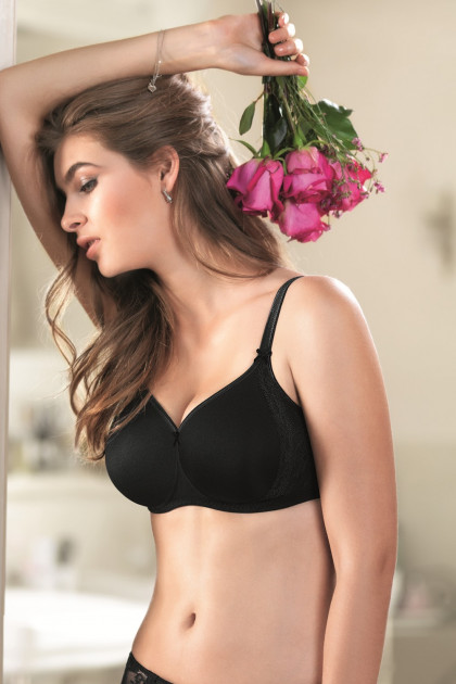 Fine and durable lightweight non-wired bra