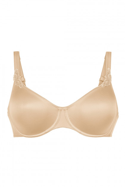 GRAZIA - Moulded underwire bra with embroidery on straps