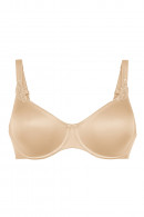 GRAZIA - Moulded underwire bra with embroidery on straps