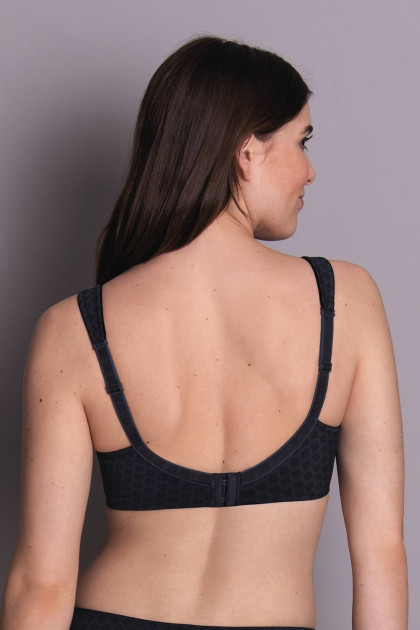 Feel-good underwired bra with a graphic diamond print
