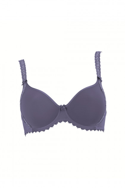 Underwired bra with elastic base for maximum comfort