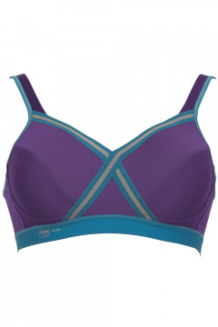 Stylish and comfortable medium support non-wired sports bra