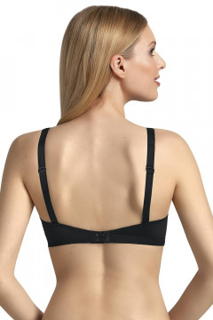 Nursing nonwired bra with seamless cups made of microfiber