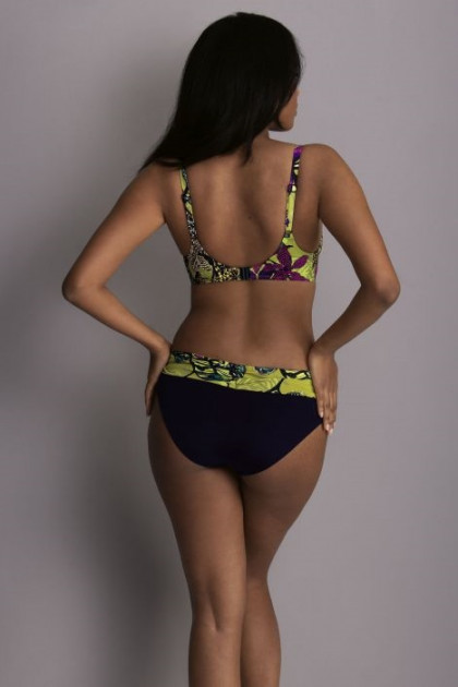 Μπικίνι με μπανέλες σε τροπικό σχέδιο. Θήκες spacer που στεγνώνουν γρήγορα