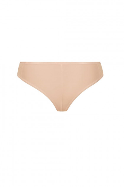 Stylish slip thong with fine and durable tulle on the sides