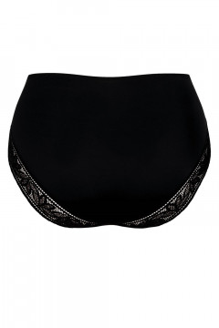 High waisted slip with classy lace. Does not press the body