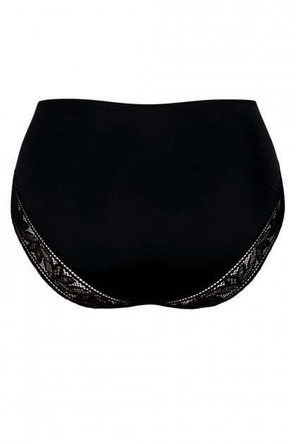 High waisted slip with classy lace. Does not press the body