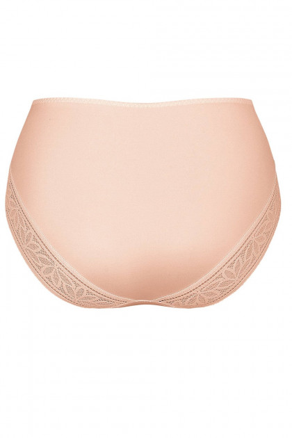 High waisted slip with classy lace. Does not press the body