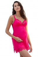 Pregnancy - nursing nightdress with padded cups. Lace on the trim.