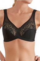 Nonwired bra with lace cups