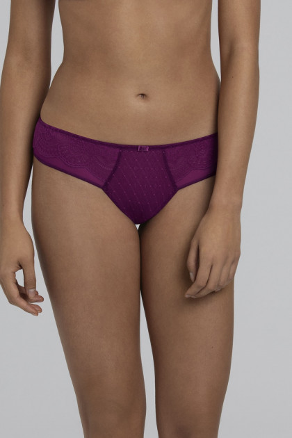 Sexy Brazilian-style brief with lace and tulle