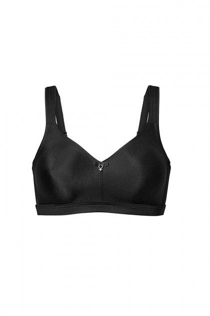 Tactile nonwired bra made of solid simplex fabric