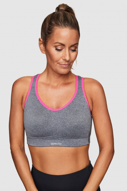 Spacer non-wired sports bra