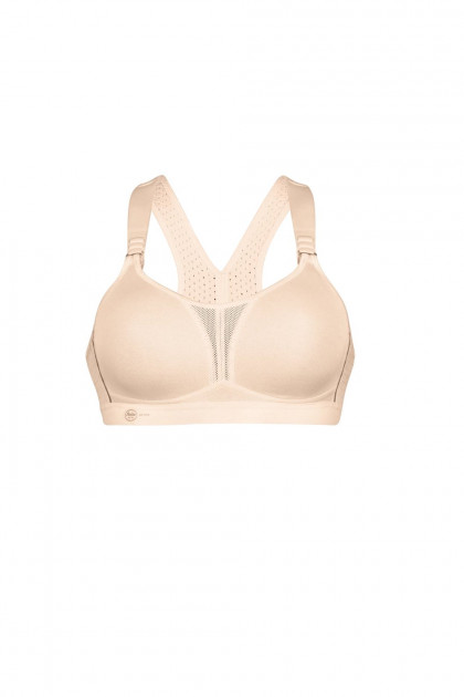 Functional maximum support non-wired sports bra with cross straps on the back