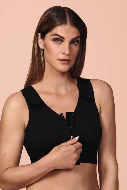 Cotton front fastening non-wired Postoperative/Compression bra