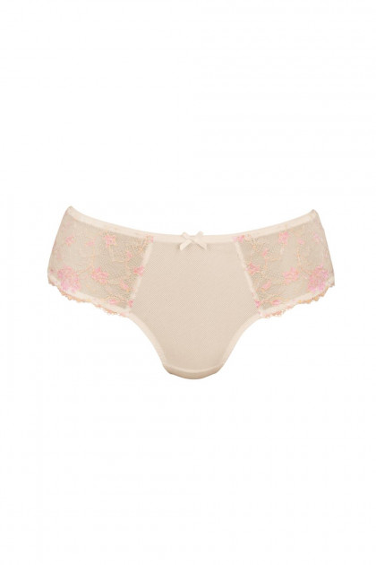 Classy high waisted slip with elaborate lace on the sides