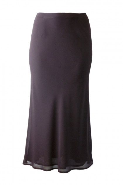 ΦΟΥΣΤΑ μακρυά από εξαιρετικό ύφασμα κρεπ σιφόν. Με διπλό ύφασμα