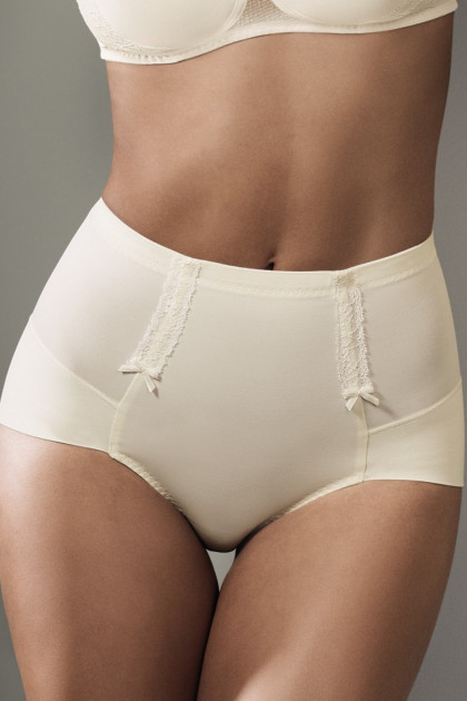 High waist panty girdle made of soft, elastic fabric