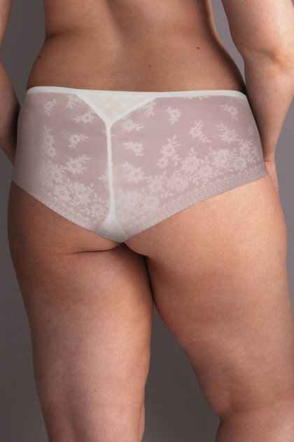 High waist, lace hipster slip with inner lining