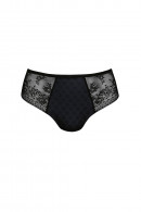 High waist slip with elaborate lace that hugs the body