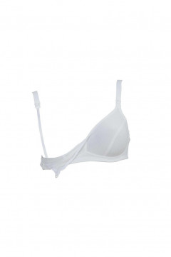 Nonwired nursing bra made of natural 100% organic cotton. Skin friendly