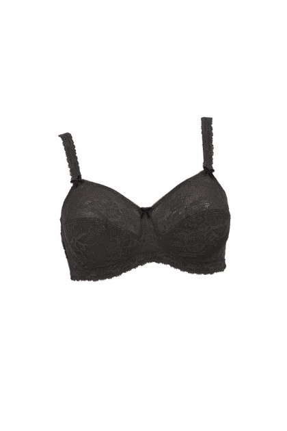 Lightweight non-wired bra with high quality lace and tulle