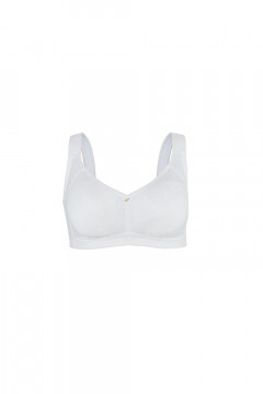Non-wired bra with reinforced sides