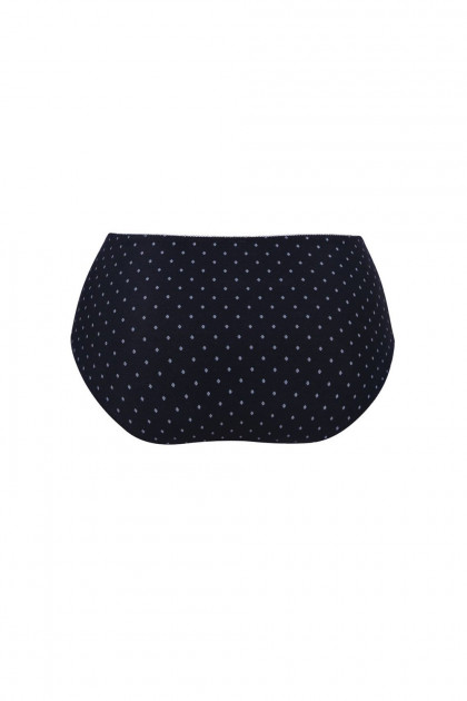 High-waist slip made of durable microfiber and floral print