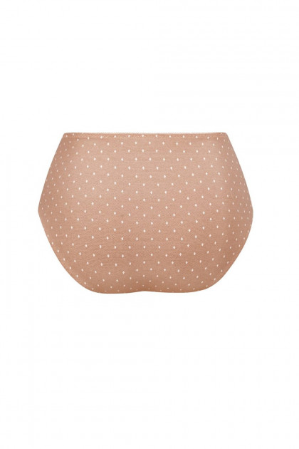 High-waist slip made of durable microfiber and floral print