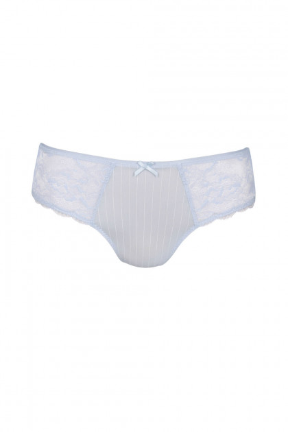 High-waist brief with lace on the front