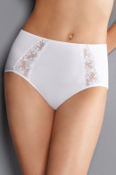 High-waist slip with discreet lace on the sides. Does not press the body.